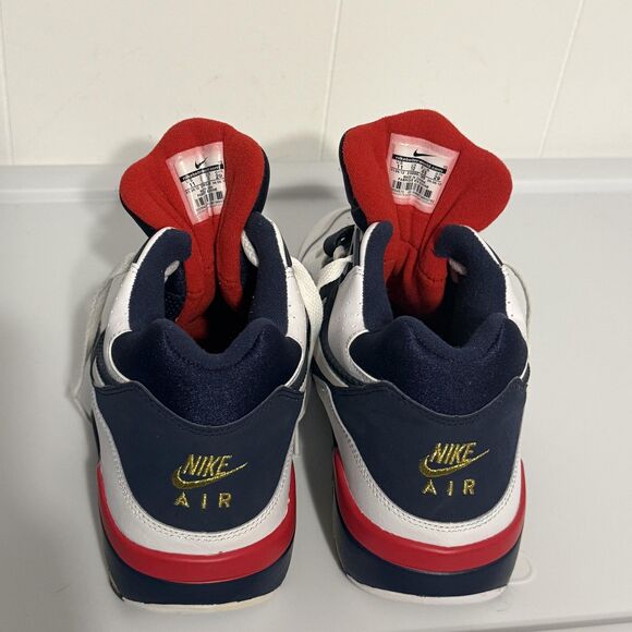 Nike Air Force 180 Shoes Mens Size 11 White Navy Red Olympic Retro Basketball - Picture 10 of 14